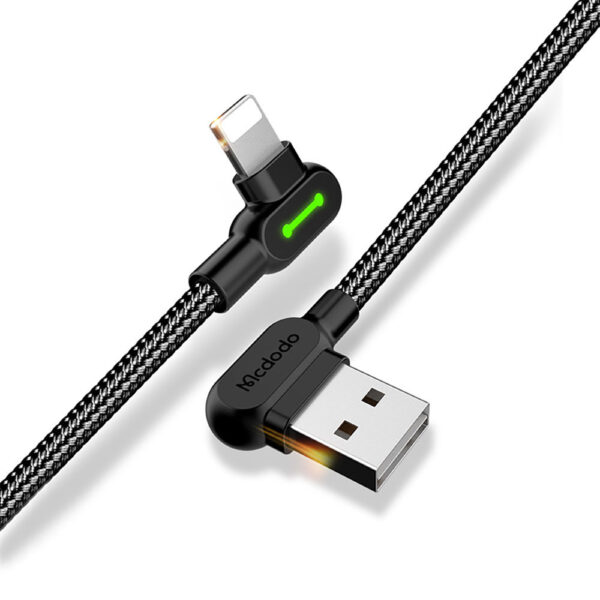 90° Elbow Lightning Cable with LED 1.8m – Mcdodo CA-4673 – Bild 2