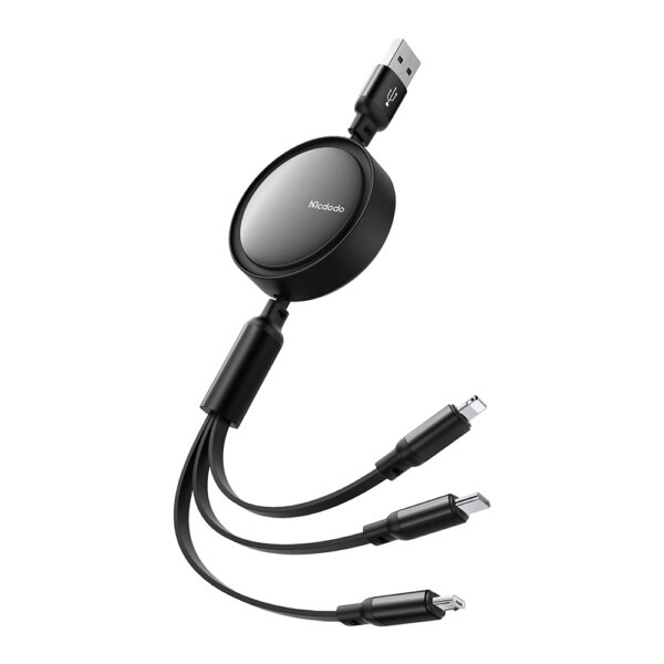 3-in-1 Retractable Charging Cable 1.2 m – Mcdodo CA-7256