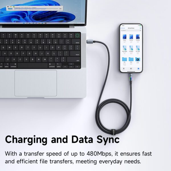USB-C zu USB-C RGB Kabel mit 100W & E-Marker Chip – Modell CA-8200 von Mcdodo – Bild 7