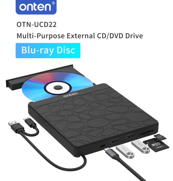 Externes Blu-ray/DVD/CD-Laufwerk – Onten OTN-UCD22 – Bild 7