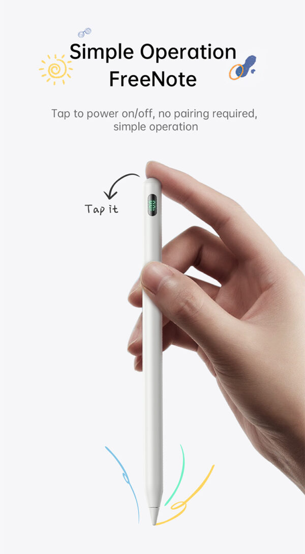 Digitaler Stylus-Stift mit Displayanzeige – für iPad – mit magnetischem Ladekabel – Mcdodo PN-8922 – Bild 5
