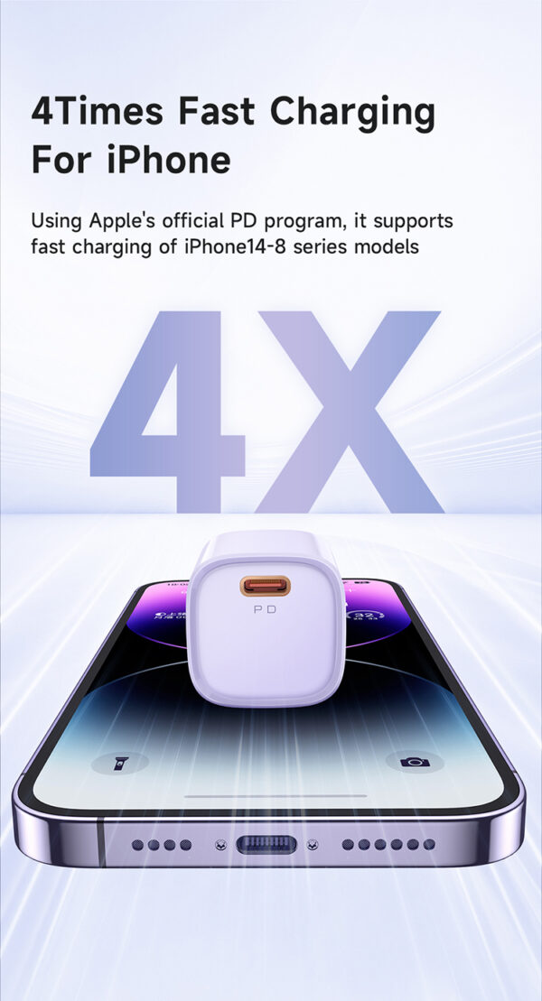 20W USB-C Schnellladegerät - Mcdodo CH-402 (EU-Stecker) – Bild 6