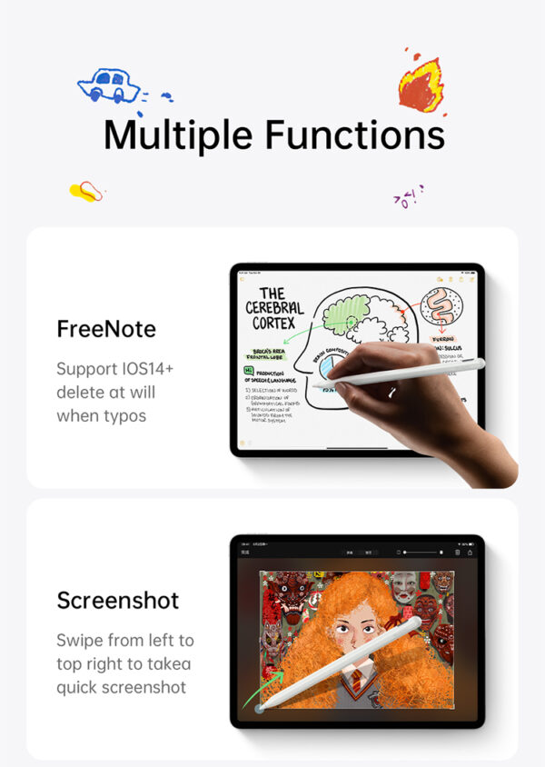 Digitaler Stylus-Stift mit Displayanzeige – für iPad – mit magnetischem Ladekabel – Mcdodo PN-8922 – Bild 11