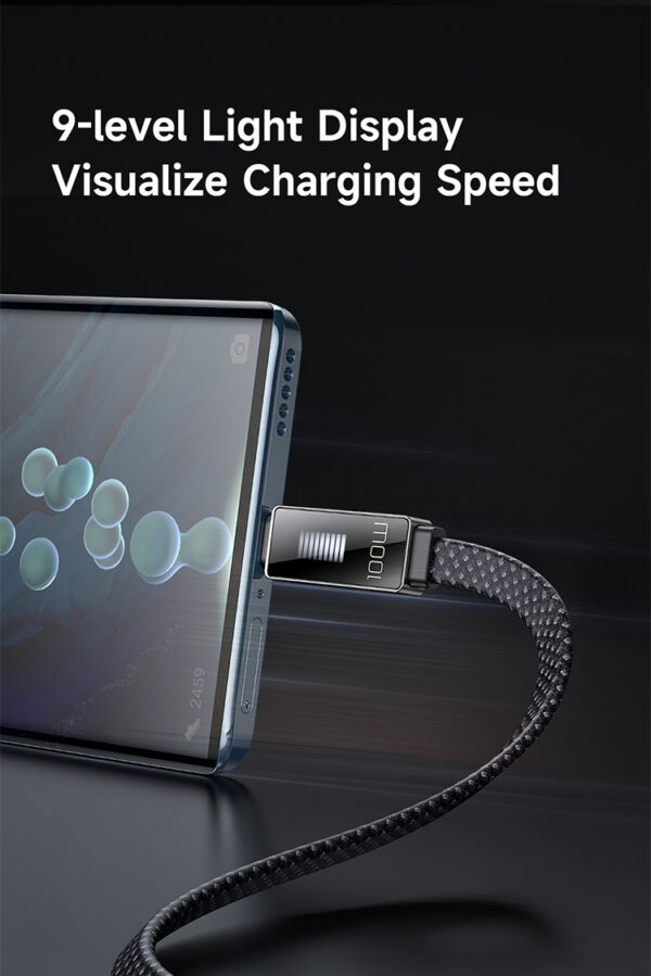 USB-C-Ladekabel mit Rhythmus-LED-Anzeige, 100W, 1,2 m – Mcdodo CA-4980 – Bild 12