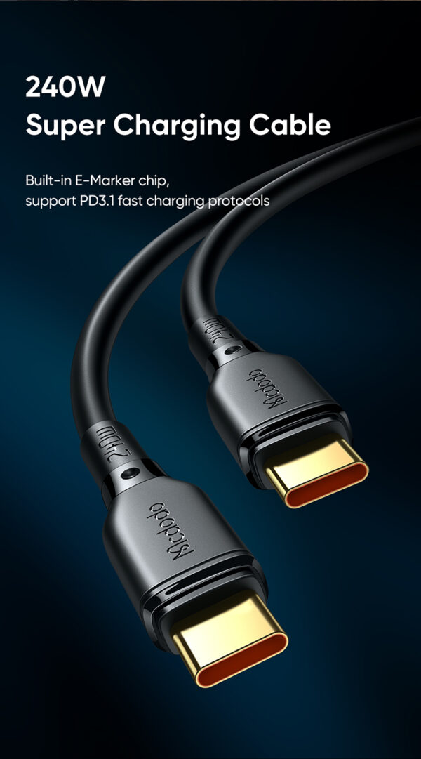 140W GaN5 Pro Schnellladegerät + 1.2m 240W USB-C zu USB-C Kabel – Mcdodo CH-2913 – Bild 13
