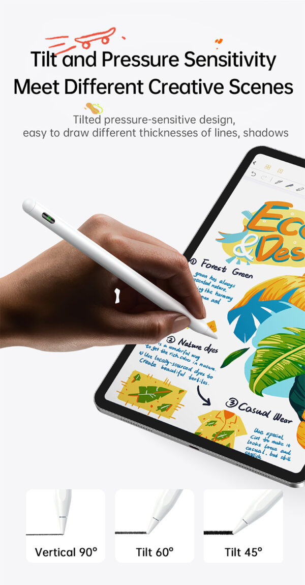 Digitaler Stylus-Stift mit Displayanzeige – für iPad – mit magnetischem Ladekabel – Mcdodo PN-8922 – Bild 13