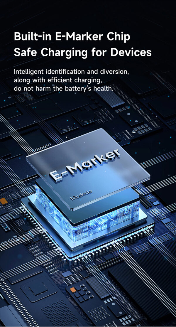 USB-C auf USB-C Ladekabel mit horizontaler LED-Anzeige, 100W Schnellladen, Mcdodo CA-5610 – Bild 10