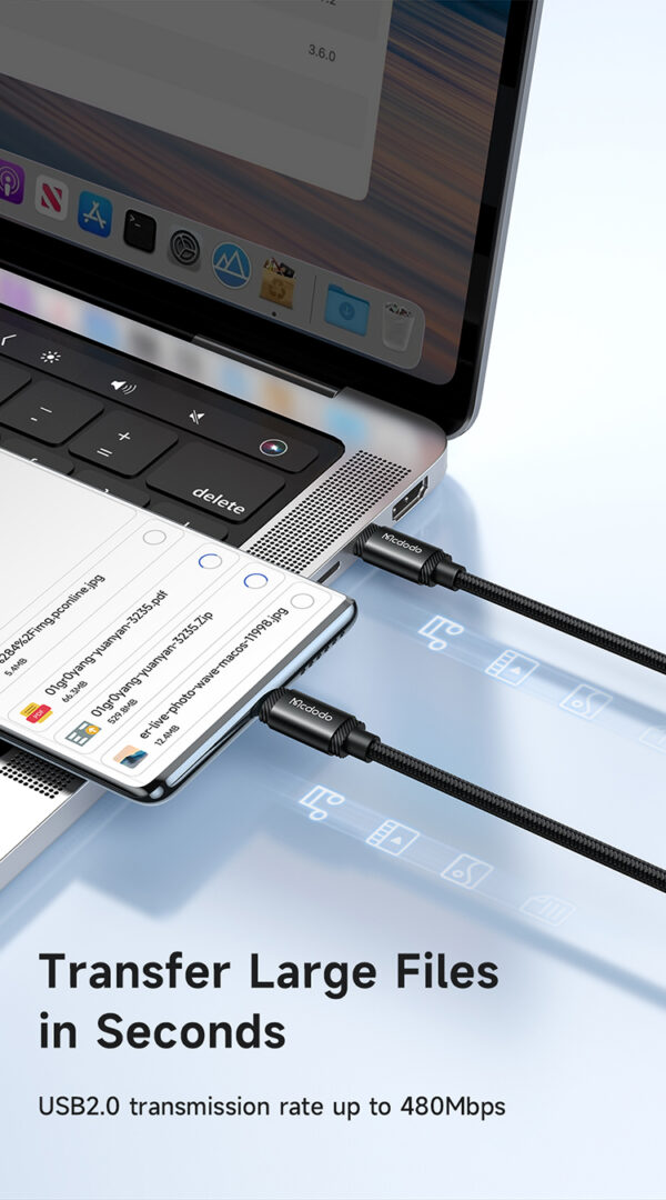 USB-C to USB-C Charging Cable 2m, 240W PD3.1– Mcdodo CA-3681 – Bild 12
