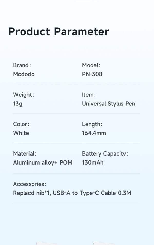 Stylus Pen – Universelle Version für Android & Apple - Mcdodo PN-3080 – Bild 13
