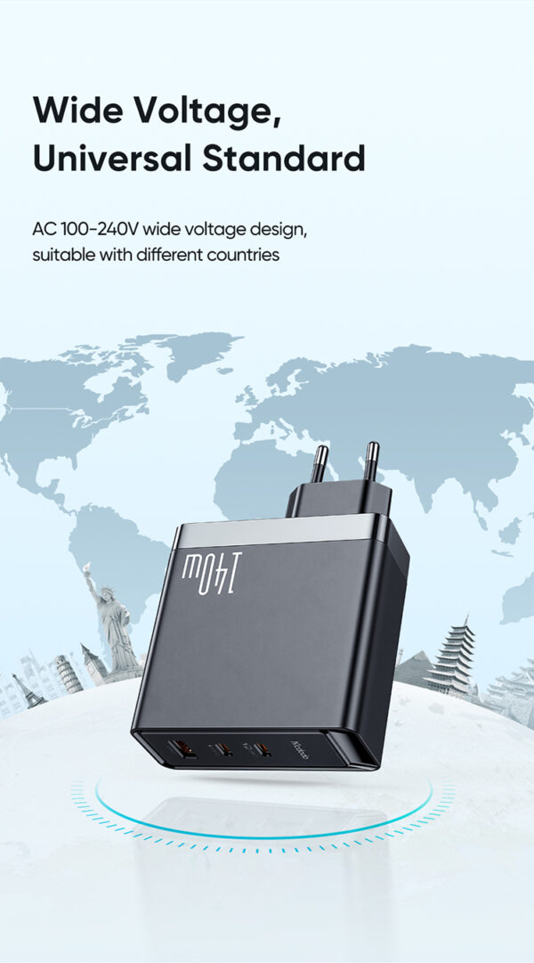 140W GaN5 Pro Schnellladegerät + 1.2m 240W USB-C zu USB-C Kabel – Mcdodo CH-2913 – Bild 17