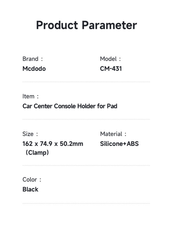Car Dashboard & Windshield Tablet Holder – Mcdodo CM-4310 – Bild 16
