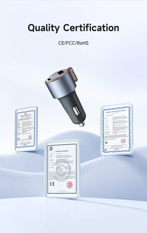 75W Digital Display Car Charger – Mcdodo CC-3690 – Bild 18