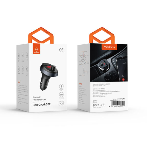 Bluetooth FM Transmitter Car Charger – Mcdodo CC-6880 – Bild 15