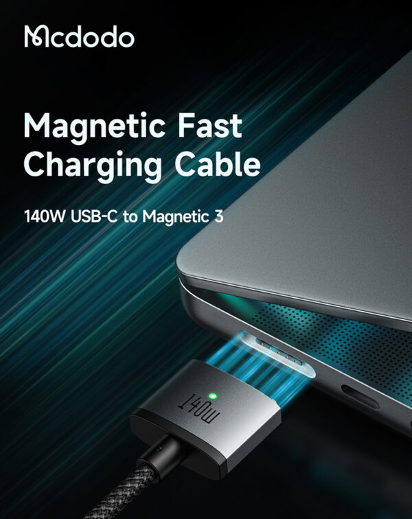 USB-C to Magsafe 3 Magnetic Charging Cable 140W , 2m - Mcdodo CA-1470 – Bild 16