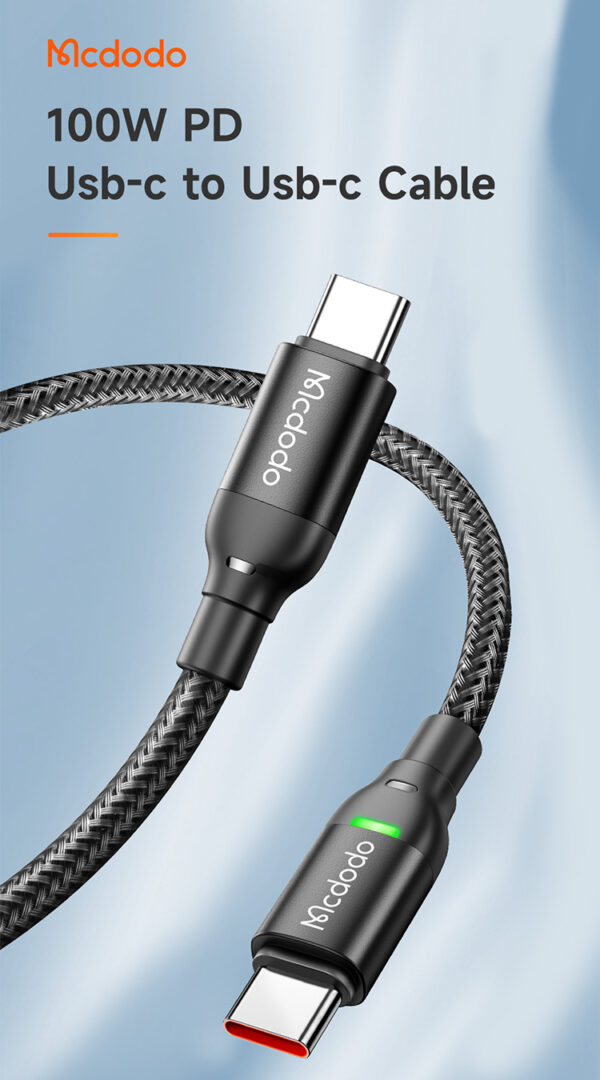 USB-C to USB-C Cable – 1.2m 100W - Mcdodo CA-2730 – Bild 3