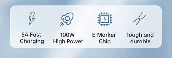 USB-C to USB-C Cable – 1.2m 100W - Mcdodo CA-2730 – Bild 9