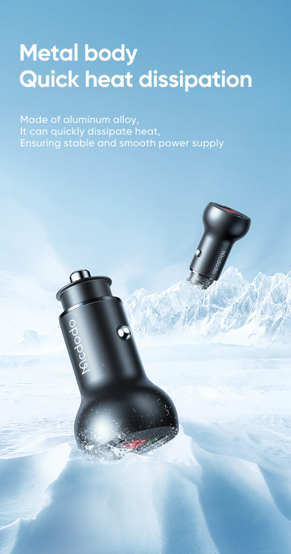 45W Digital Display Dual Car Charger – Mcdodo CC-7030 – Bild 8