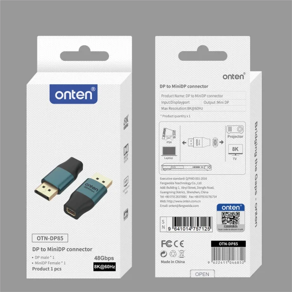 DisplayPort-zu-Mini-DisplayPort-Adapter – Onten OTN-DP85 – Bild 2