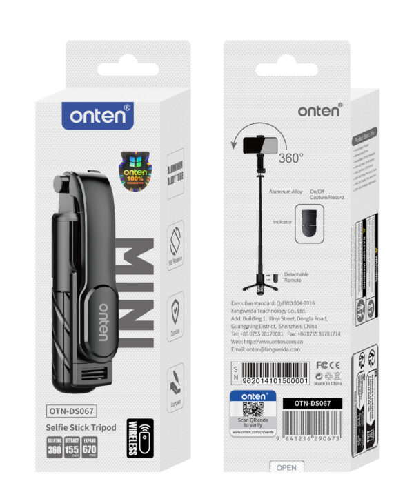 Selfie-Stick mit Stativ – Onten OTN-DS067 – Bild 2