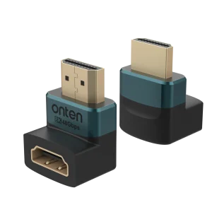 HDMI-Winkeladapter (Stecker zu Buchse, 90° nach unten) – Onten OTN-HD803