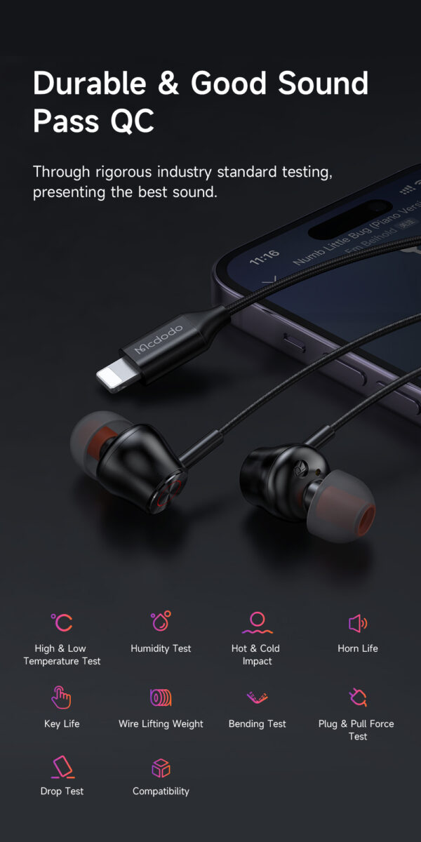 Mcdodo HP-348 Earphone for Lightning – Bild 10