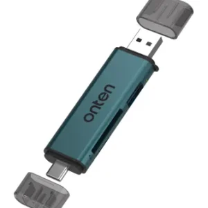 Dualer Kartenleser mit USB-C & USB-A, SD/TF Unterstützung & USB 3.0 Hub - Onten OTN-CR537S