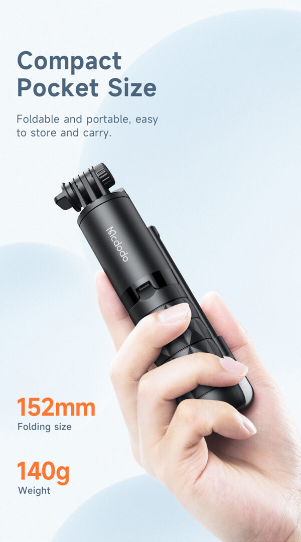 Bluetooth Selfie Stick mit Fülllicht – Mcdodo SS-1781 – Bild 8