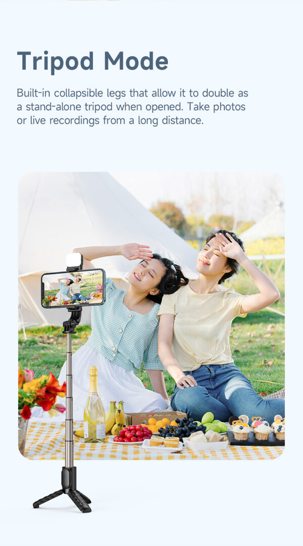 Bluetooth Selfie Stick mit Fülllicht – Mcdodo SS-1781 – Bild 18