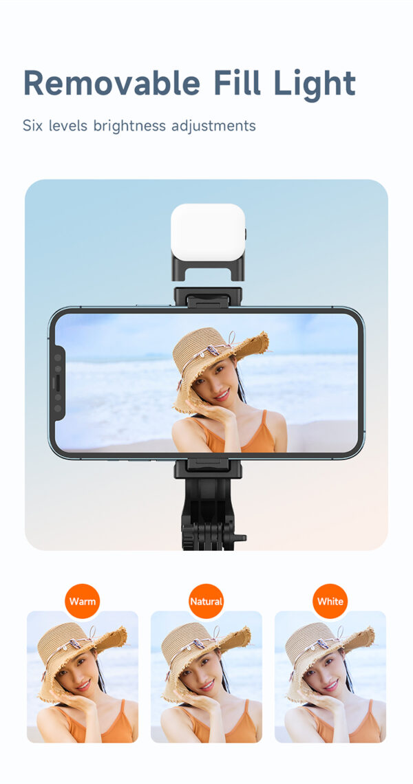 Bluetooth Selfie Stick mit Fülllicht – Mcdodo SS-1781 – Bild 11