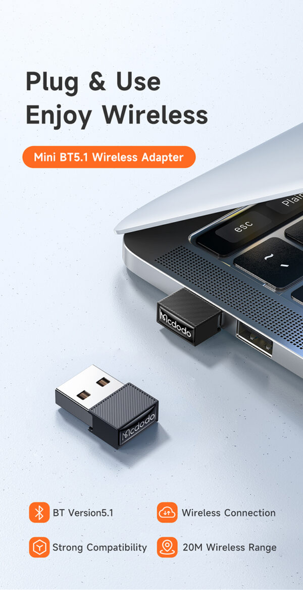USB-A Wireless Adapter – Mcdodo OT-1580 – Bild 10