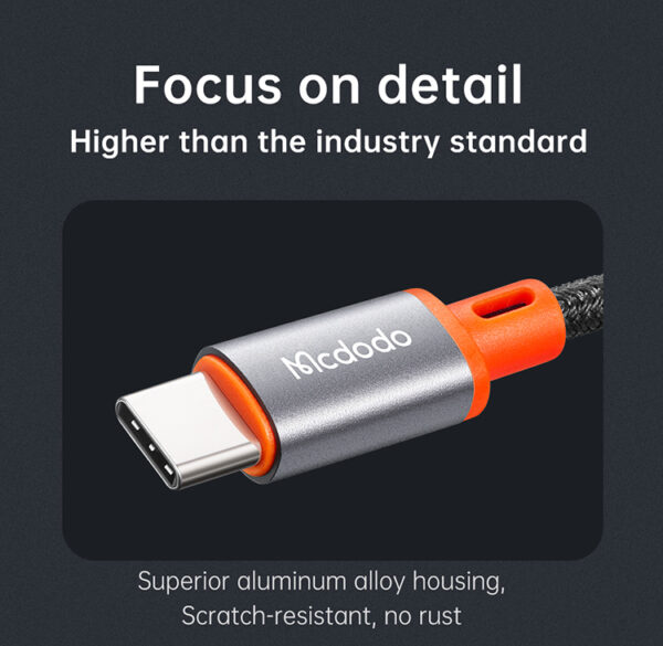 USB-C to 3.5mm Audio Coiled Cable 1.8m – Mcdodo CA-0900 – Bild 10