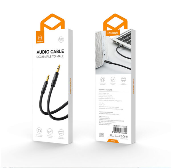 3.5mm Male-to-Male AUX Audio Cable 1.2 m - Mcdodo CA-6640 – Bild 14