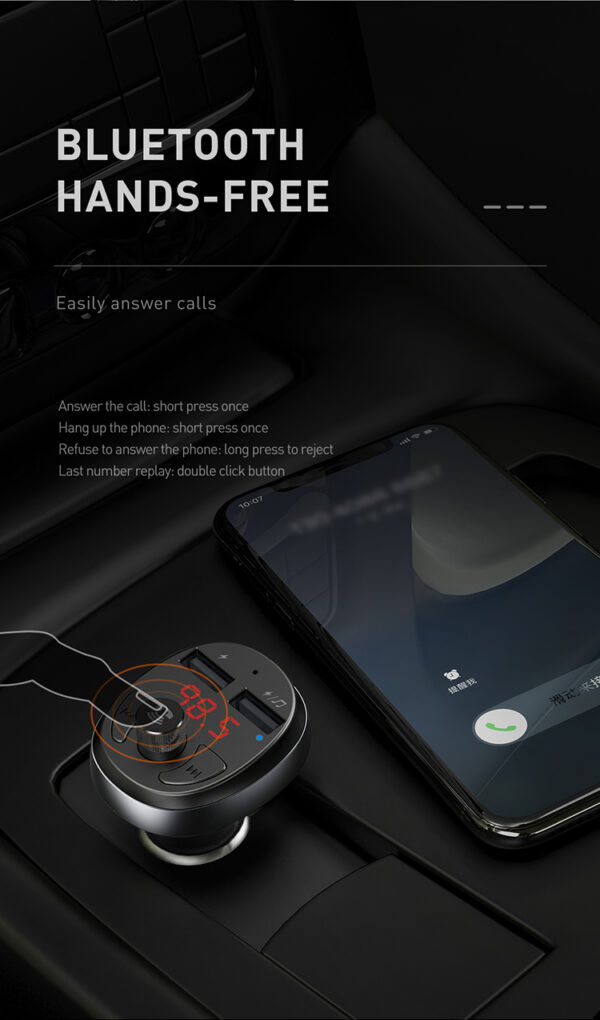 Bluetooth FM Transmitter Car Charger – Mcdodo CC-6880 – Bild 9