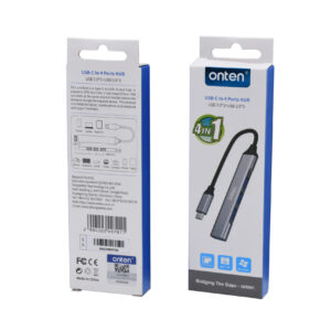 ONTEN USB-C-zu-4-Port-HUB (1x USB 3.0 + 3x USB 2.0)