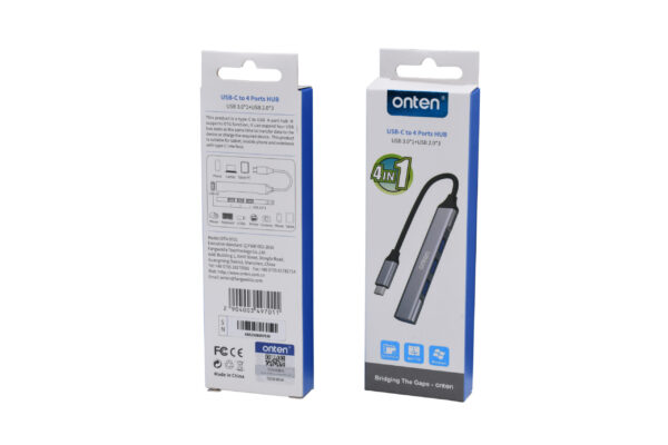 ONTEN USB-C to 4-Port HUB (1x USB 3.0 + 3x USB 2.0)