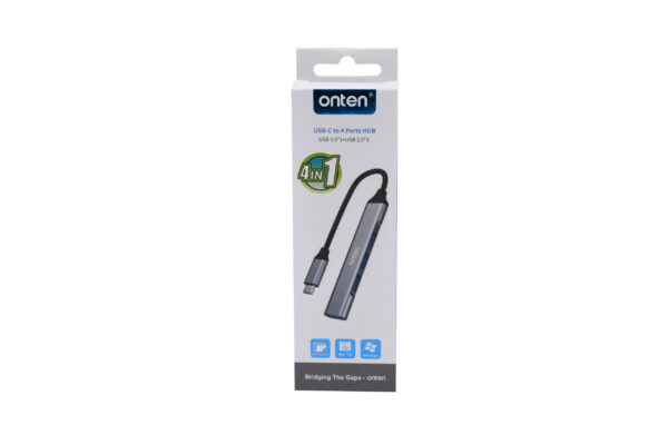 ONTEN USB-C to 4-Port HUB (1x USB 3.0 + 3x USB 2.0) - Image 2
