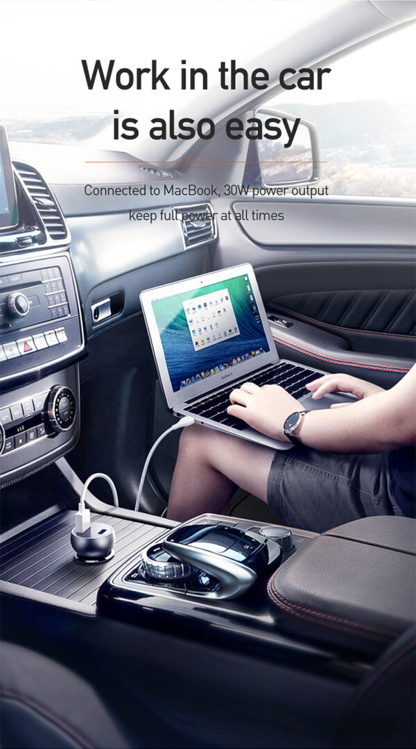 30W Car Charger with Digital Display (PD + 5A Fast Charging) - Mcdodo CC-6810 – Bild 11