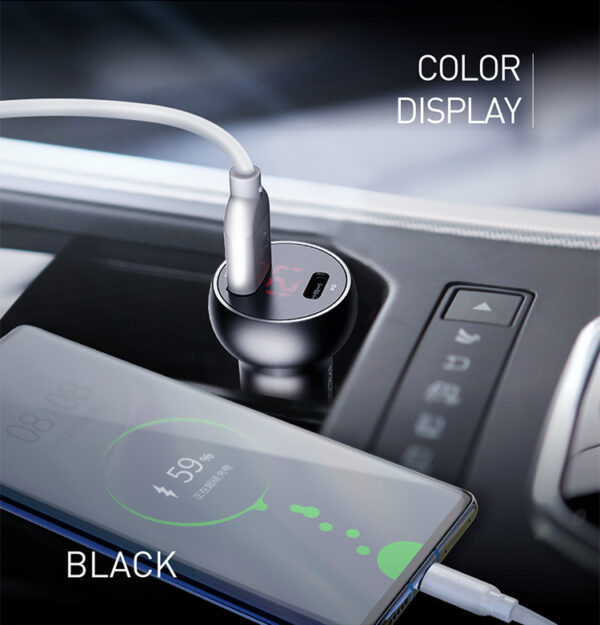 30W Car Charger with Digital Display (PD + 5A Fast Charging) - Mcdodo CC-6810 – Bild 16