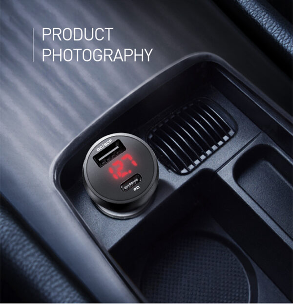 30W Car Charger with Digital Display (PD + 5A Fast Charging) - Mcdodo CC-6810 – Bild 17