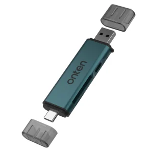 USB-C & USB-A Kartenleser mit USB-C Hub - Onten CR538S