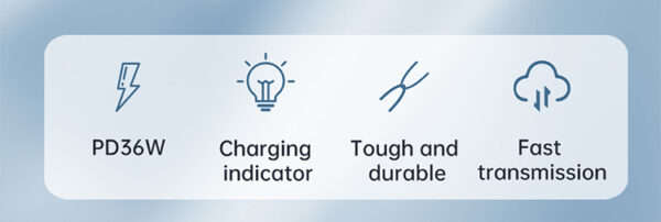 USB-C auf Lightning Kabel – 1.2 m, 60W Unterstützung, PD 36W für Apple - Mcdodo CA-2720 – Bild 8