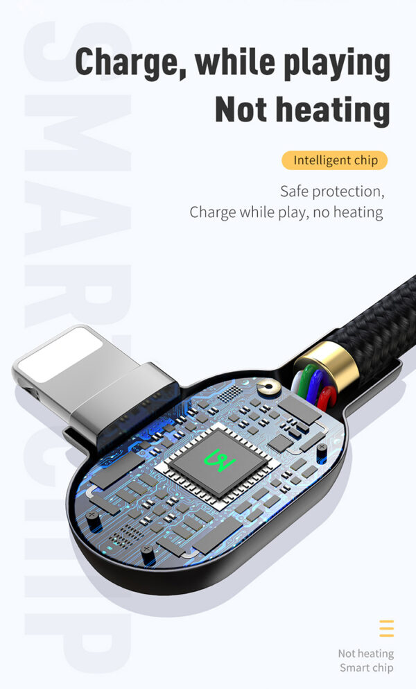 90° Type-C to Lightning PD Fast Charging Cable 1.8m, 36W – Mcdodo CA-7371 – Bild 3