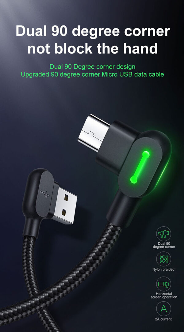 90° Micro USB Fast Charging Cable 1.8m – Mcdodo CA-5772 – Bild 4