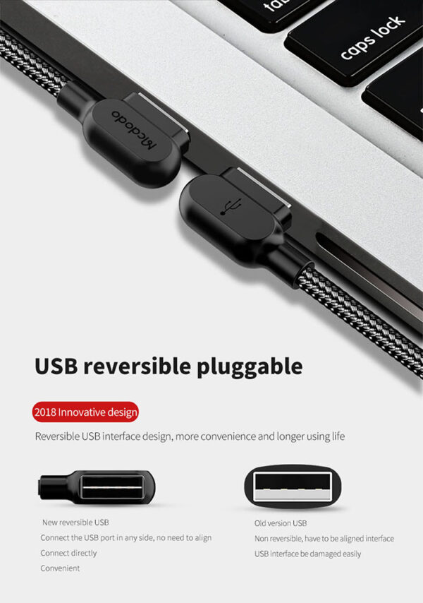 USB-A auf Type-C 90° Schnellladekabel 1,8 m – Mcdodo CA-5282 – Bild 14
