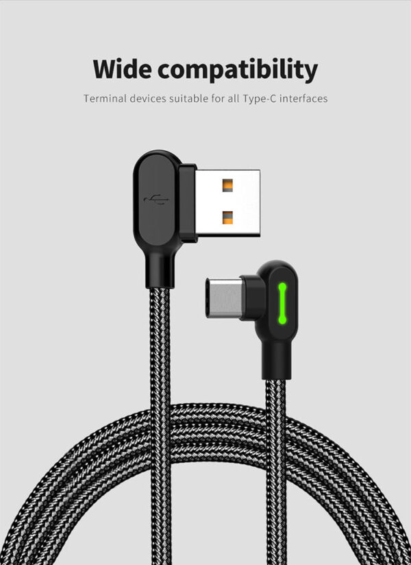 USB-A auf Type-C 90° Schnellladekabel 1,8 m – Mcdodo CA-5282 – Bild 3