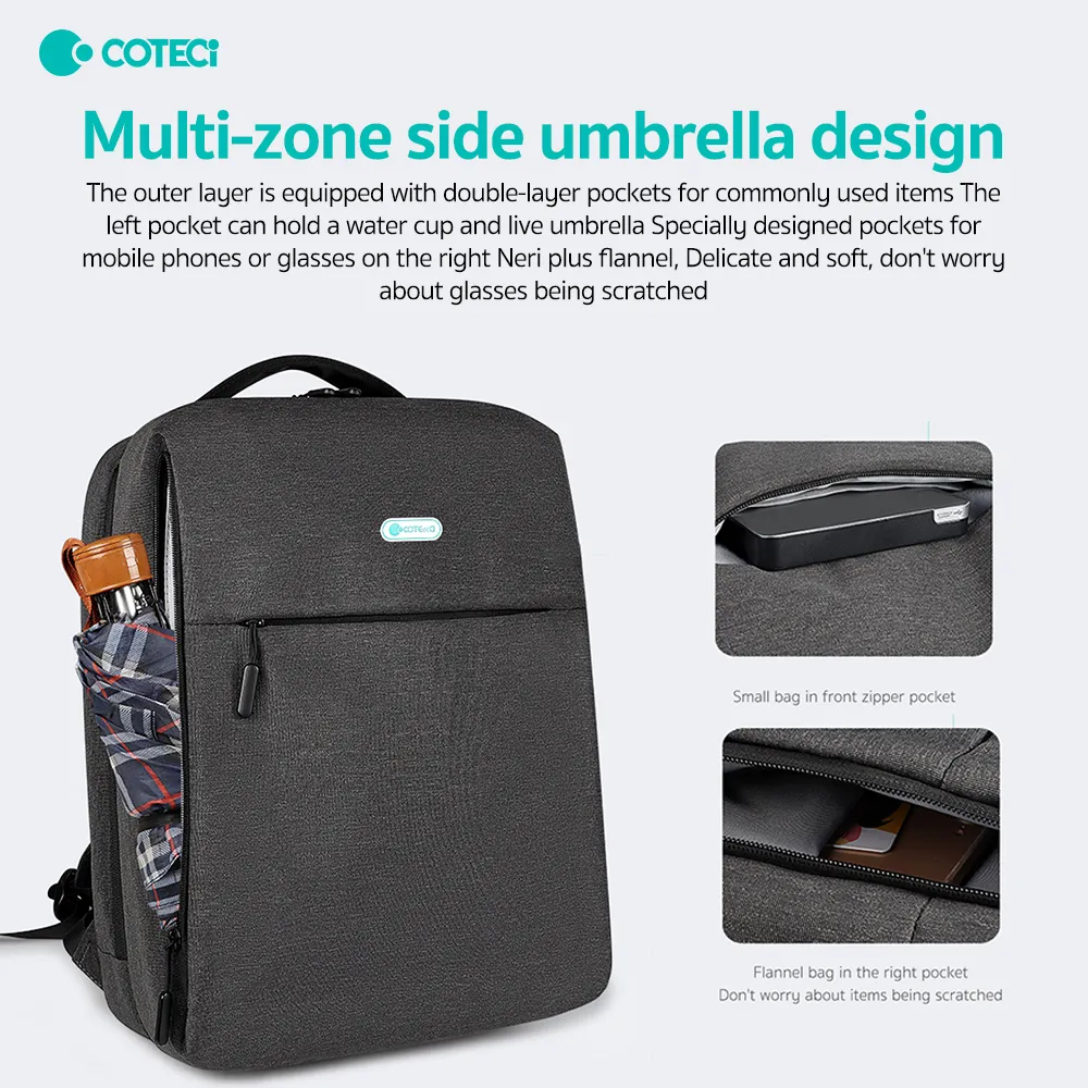 COTECi Laptop-Rucksack 14011 – Ergonomisch & Wasserdicht | Techmann Wien