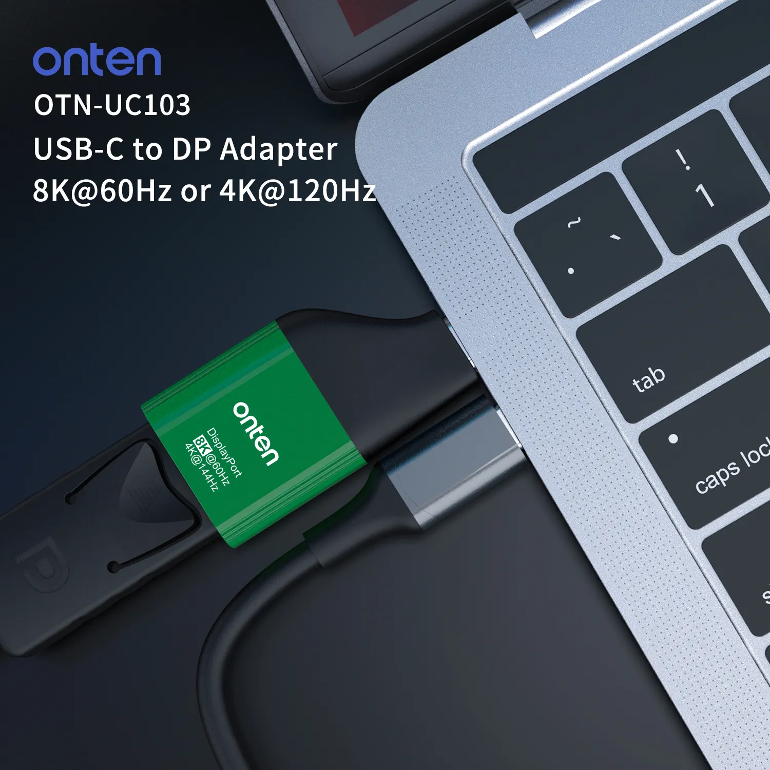 USB-C auf DisplayPort Adapter – 8K@60Hz – Onten OTN-UC103