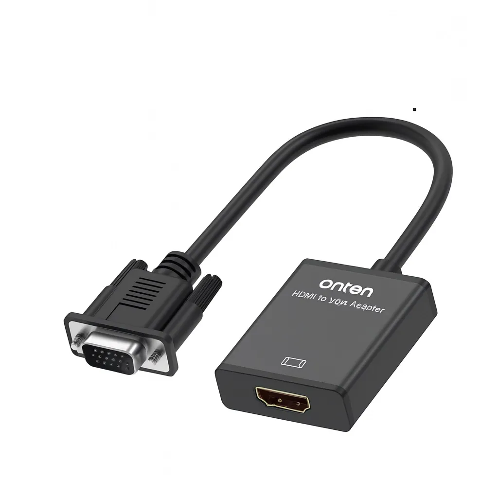 2-in-1 HDMI-zu-VGA-Adapter mit Audio & Strom – Onten OTN-7557A