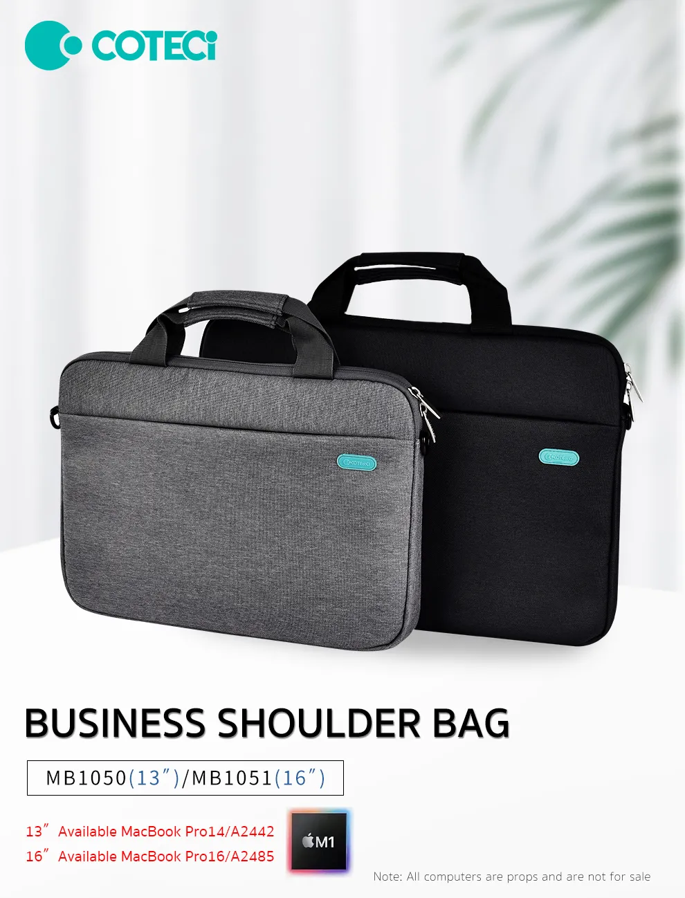 COTECi Laptoptasche Modell 1051 – Business-Design in 13" und 16" | Techmann