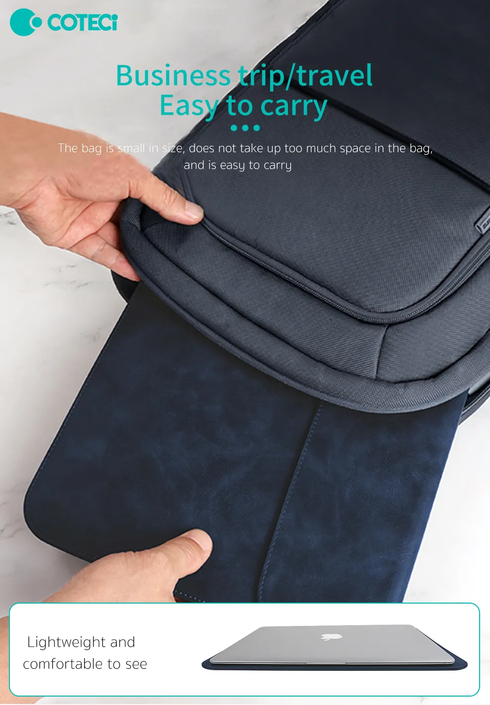 Simple Notebook Liner Bag – Größe L (14–16") - COTECi